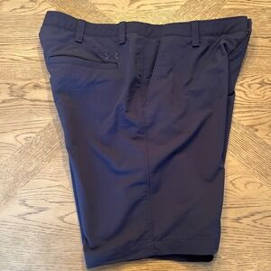 Under Armour Match Play Golf Shorts Mens 40 Navy Blue Stretch Performance